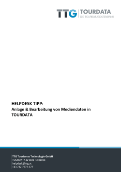 helpdesk tipp - TTG Tourismus Technologie GmbH