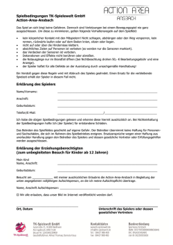 Haftungsausschlu&szlig; - Action Area Ansbach