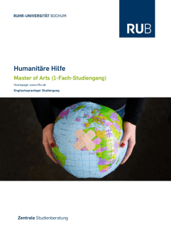 Humanit&auml;re Hilfe - Ruhr