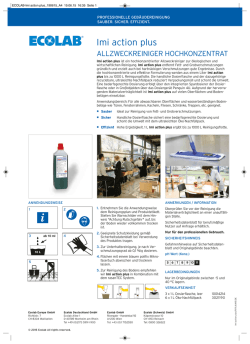 Imi action plus - Ecolab Institutional