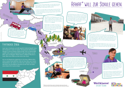 Grundschule: Poster "Rahaf will zur Schule