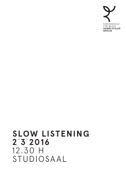 Slow Listening Als PDF herunterladen