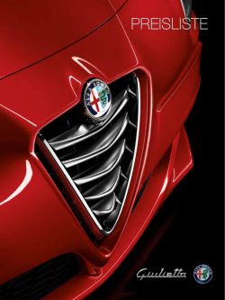 Preisliste - Alfa Romeo Österreich