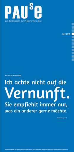 Ich achte nicht auf die