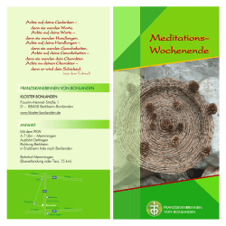 Flyer - Franziskanerinnen von Bonlanden
