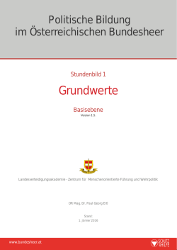 Grundwerte - Bundesheer