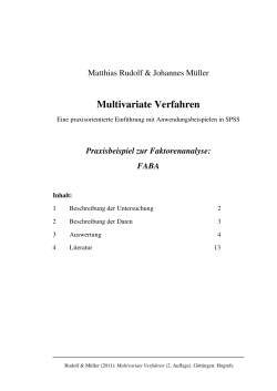 Multivariate Verfahren