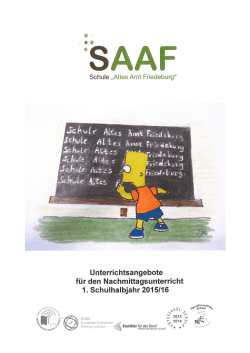 1. Schulhalbjahr 2015/16
