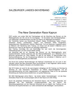 The New Generation Race Kaprun
