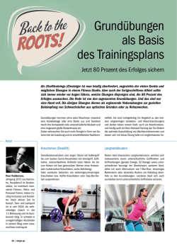 Grund&uuml;bungen als Basis des Trainingsplans - one2one