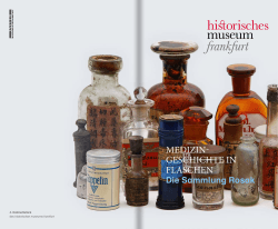 Medizin geschichte in Flaschen - Historisches Museum Frankfurt
