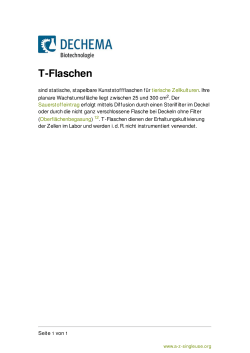 T-Flaschen - Single-Use