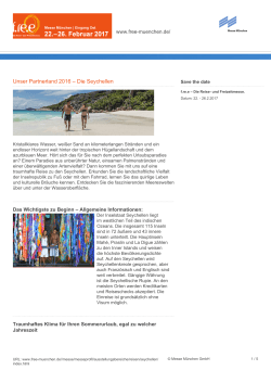Unser Partnerland 2016 – Die Seychellen