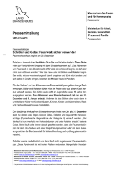 Pressemitteilung - Ministerium des Innern und für Kommunales