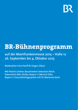 Programm BR-Bühne (pdf 65 KB) - Mainfranken