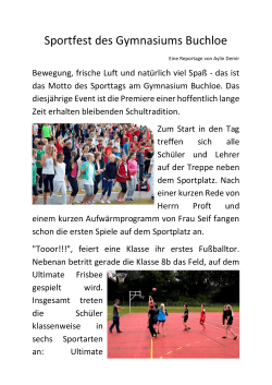 Sportfest des Gymnasiums Buchloe