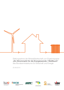 Ein Strommarkt für die Energiewende / Weißbuch