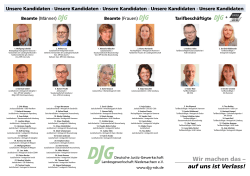 Wir machen das &ndash; auf uns ist Verlass!