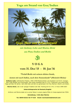 Yoga, Meer und Palmenstrand