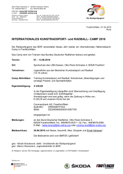 INTERNATIONALES KUNSTRADSPORT- und RADBALL