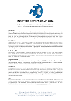 INFOTEXT DEVOPS CAMP 2016