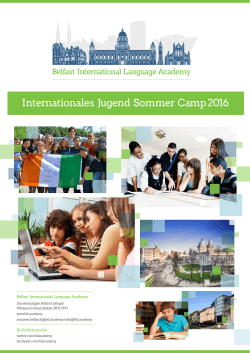 Internationales Jugend Sommer Camp 2016