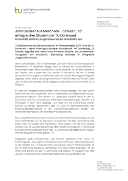 John Grosser aus Meschede &ndash; Sch&uuml;ler und