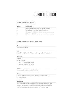 Technical Rider John Munich Technical Rider John Munich and