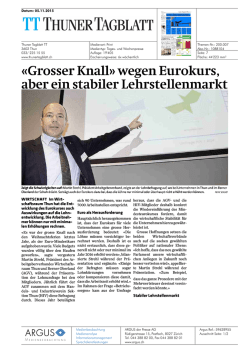 Thuner Tagblatt: «Grosser Knall