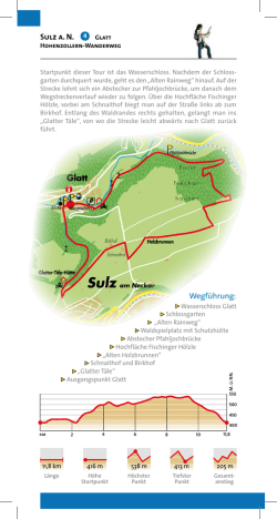 i Glatt Sulz a. N. 4 Wegf&uuml;hrung