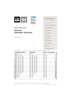 Richtung Wallisellen, Glatt (Bus)