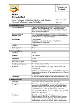 Einfach Glatt (Raufaser) &ndash; Oktober 2015