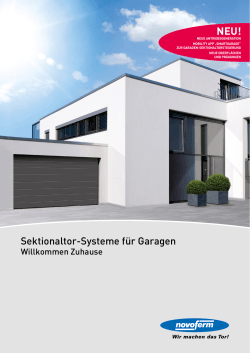Sektionaltor-Systeme für Garagen