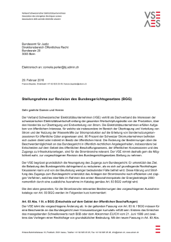 BGG - Verband Schweizerischer Elektrizitätsunternehmen