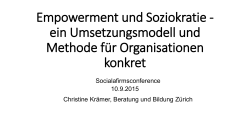 ein Umsetzungsmodell und Methode für Organisationen konkret
