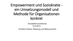ein Umsetzungsmodell und Methode f&uuml;r Organisationen konkret
