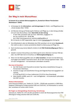 Der Weg in mein Wunschhaus - Kuratorium Wiener Pensionisten