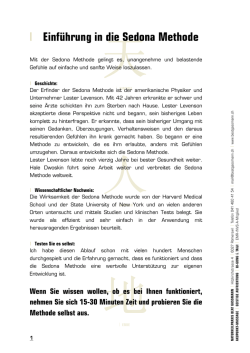 Einf&uuml;hrung in die Sedona Methode