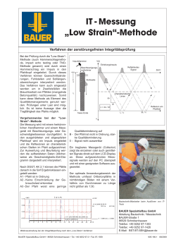 IT - Messung „Low Strain“-Methode - bst