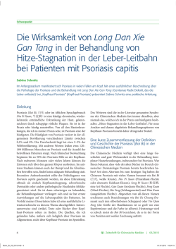 Die Wirksamkeit von Long Dan Xie Gan Tang in der Behandlung