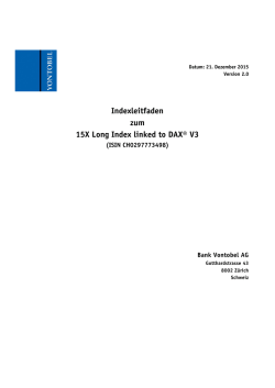 Indexleitfaden zum 15X Long Index linked to DAX