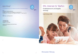 DSL und aDSL Internet