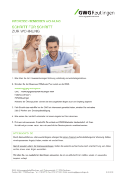 Interessentenbogen Wohnung