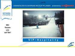 VIP – H ospitality - Weltcup Willingen