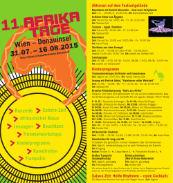Festivalgelände - Afrika Tage Wien