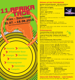 Festivalgel&auml;nde - Afrika Tage Wien