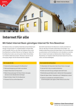Internet f&uuml;r alle - Kabel Deutschland