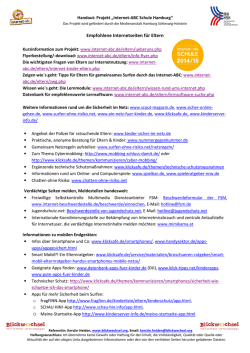 Handout Internet-ABC-Schule Hamburg Vortrag