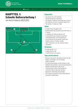 HAUPTTEIL 1: Schnelle Ballverarbeitung I