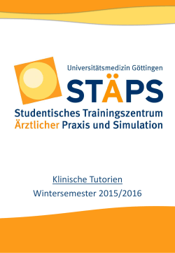 STÄPS Programm Wintersemester 2015